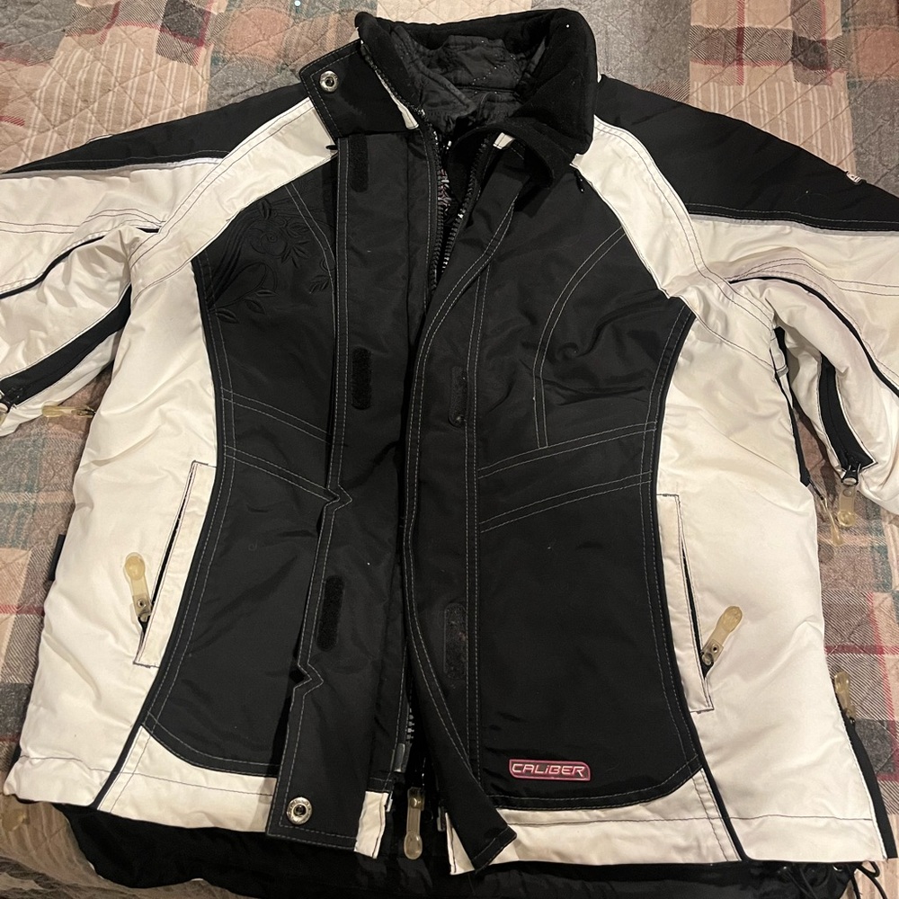 Women's Black & White CastleX Snowmobile Jacket